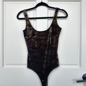 Camo Velvet Body Suit